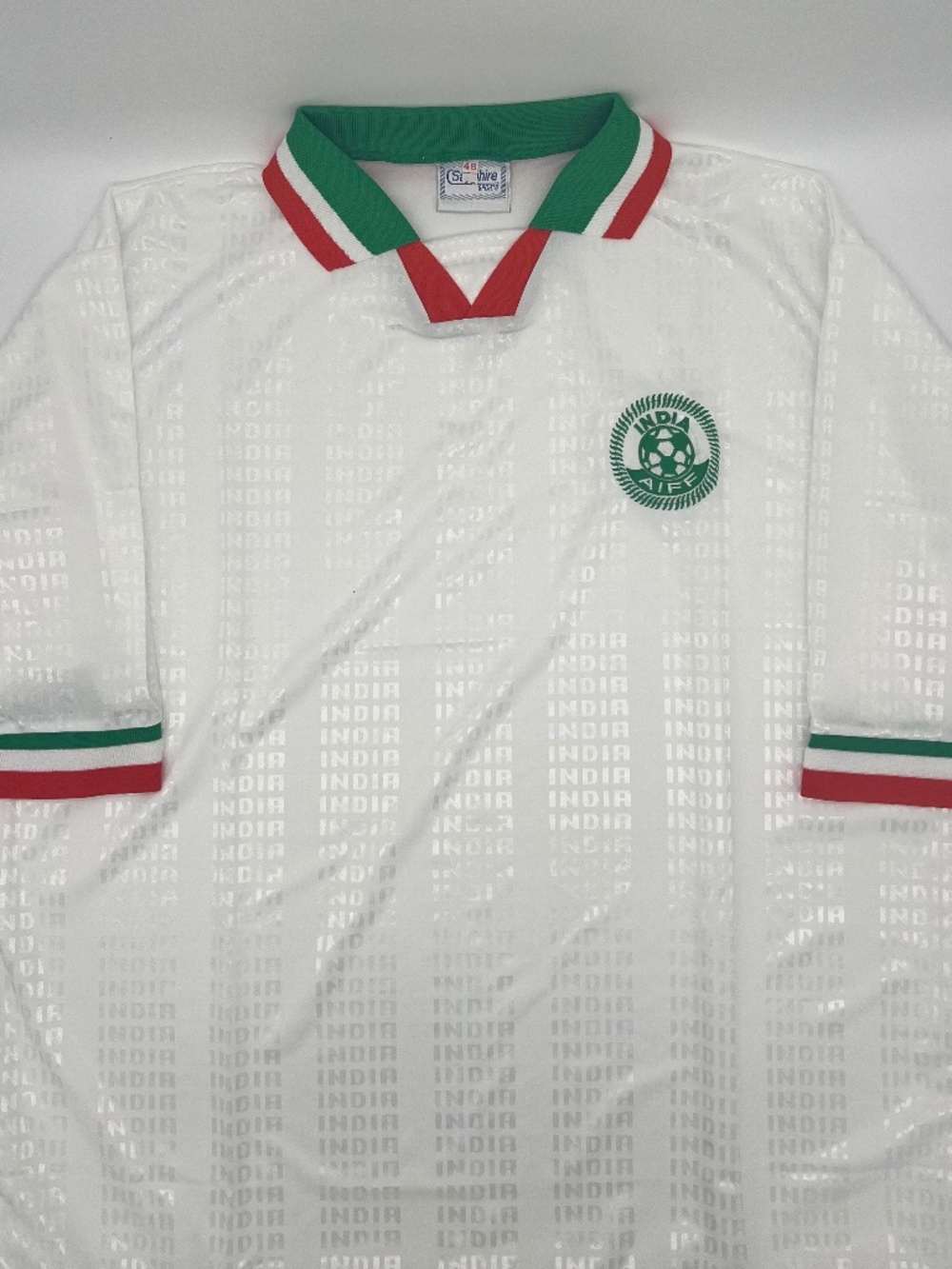 India 2000/2001/2002 Home Authentic Sapphire Jersey XXL White Men Soccer